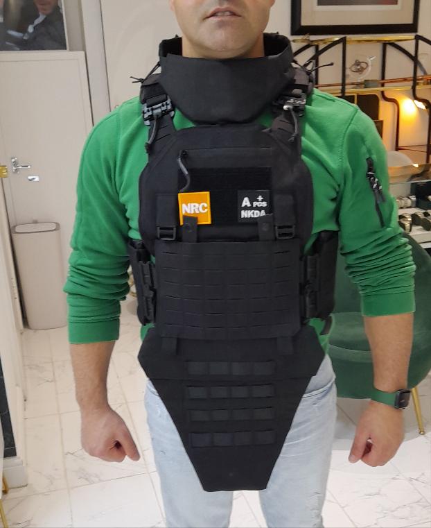 Flak jacket 1050D Cordura NIJ L4+ STANAG 4496 & 2920 BallisticNylon Carrier,Chest,Back, Sides,Neck,Groin Armour