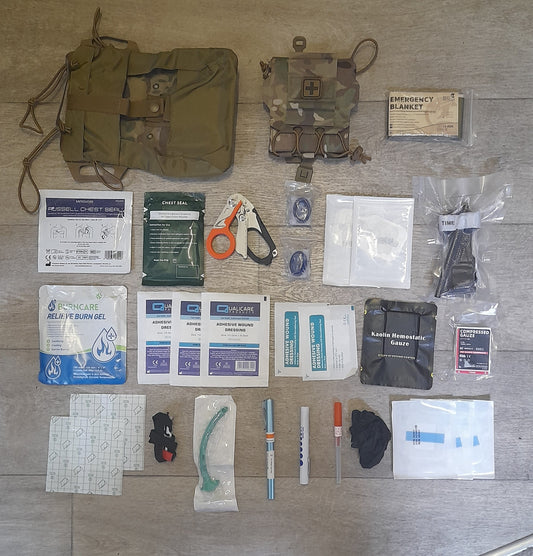 Para > IFAK > Combat medical Kit with QR bag and contents - SECUTOR ARMOUR LTD