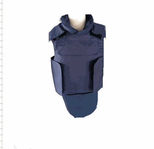 Falcon Blue/Black OVERT Bulletproof Press Vest , TV, Police, Security Equipment Level 3A + III & IV Protection - SECUTOR ARMOUR LTD