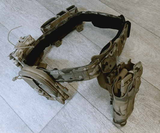 Shooter Belt Tactical QLS Rigger In & Out Molle D-ring 6354DO holster,dump bag, mag & utility pouches - SECUTOR ARMOUR LTD