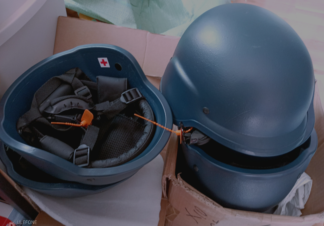NGO / Press Ballistic Armour Helmet - Kevlar/Aramid NIJ IIIA STANAG 2920 - SECUTOR ARMOUR LTD