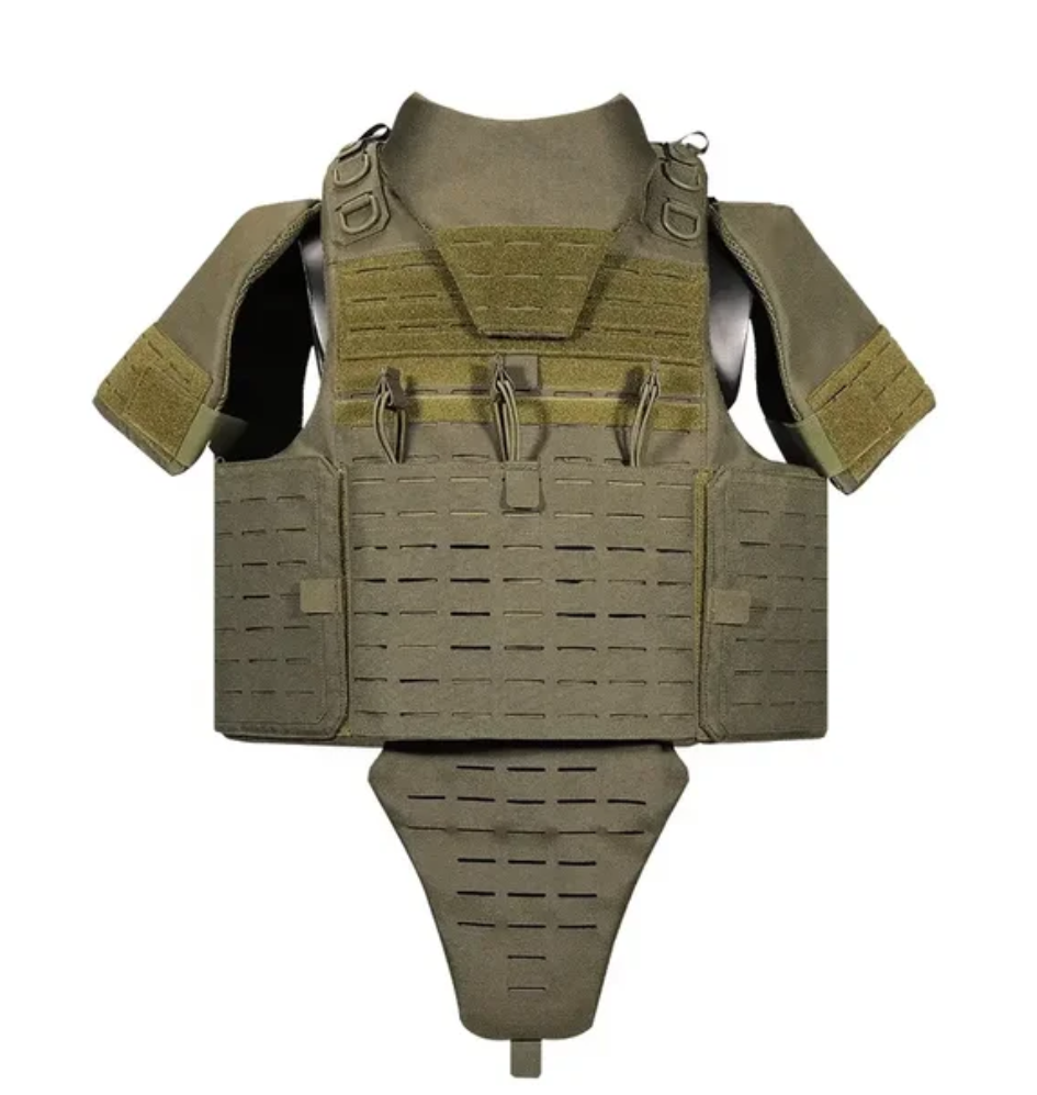 Harris Flak jacket 1050D Cordura NIJ L4+ STANAG 4496 & 2920 Ballistic Nylon Carrier,Chest,Back, Sides,Neck,Groin Armour - SECUTOR ARMOUR LTD