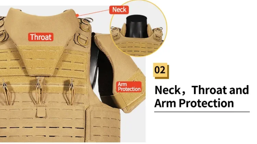 Harris Flak jacket 1050D Cordura NIJ L4+ STANAG 4496 & 2920 Ballistic Nylon Carrier,Chest,Back, Sides,Neck,Groin Armour - SECUTOR ARMOUR LTD