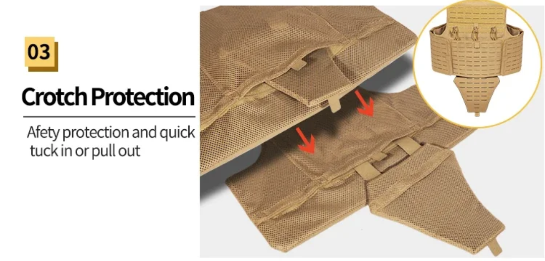 Harris Flak jacket 1050D Cordura NIJ L4+ STANAG 4496 & 2920 Ballistic Nylon Carrier,Chest,Back, Sides,Neck,Groin Armour - SECUTOR ARMOUR LTD