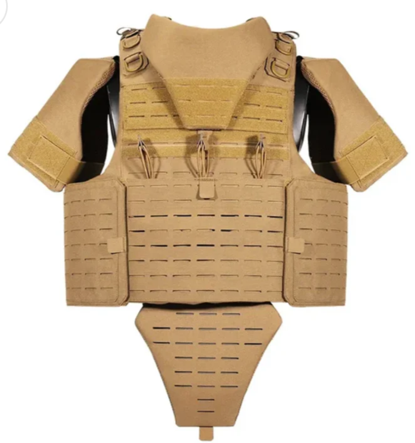 Harris Flak jacket 1050D Cordura NIJ L4+ STANAG 4496 & 2920 Ballistic Nylon Carrier,Chest,Back, Sides,Neck,Groin Armour - SECUTOR ARMOUR LTD