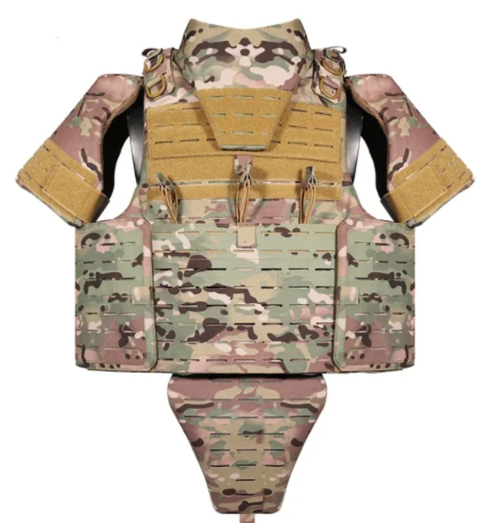 Harris Flak jacket 1050D Cordura NIJ L4+ STANAG 4496 & 2920 Ballistic Nylon Carrier,Chest,Back, Sides,Neck,Groin Armour - SECUTOR ARMOUR LTD
