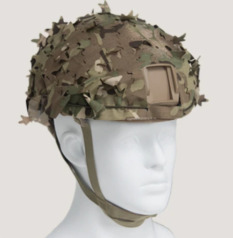 FAST& MICH2000 Field Helmet Cover in camouflage pattern.