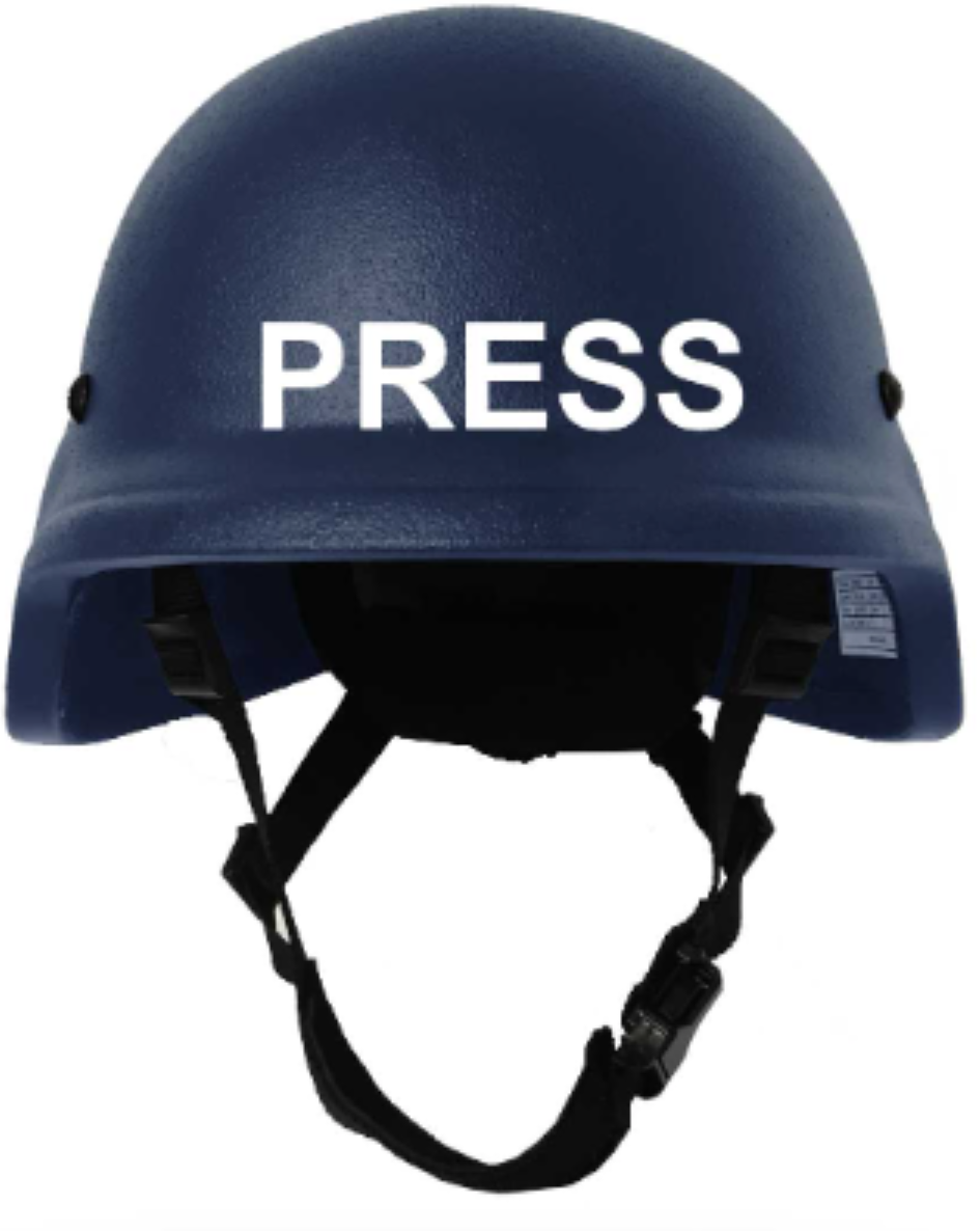 NGO / Press Ballistic Armour Helmet - Kevlar/Aramid NIJ IIIA STANAG 2920 - SECUTOR ARMOUR LTD