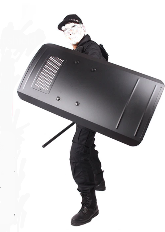 Riot shield, light weight Military Police, Security high grade alloy 3.5kg - SECUTOR ARMOUR LTD
