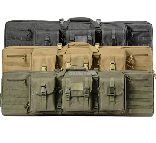 Tactical Demeysis Double Rifle Bag Heavy duty molle waterproof 5000 Ripstop 116 x 31cm - SECUTOR ARMOUR LTD