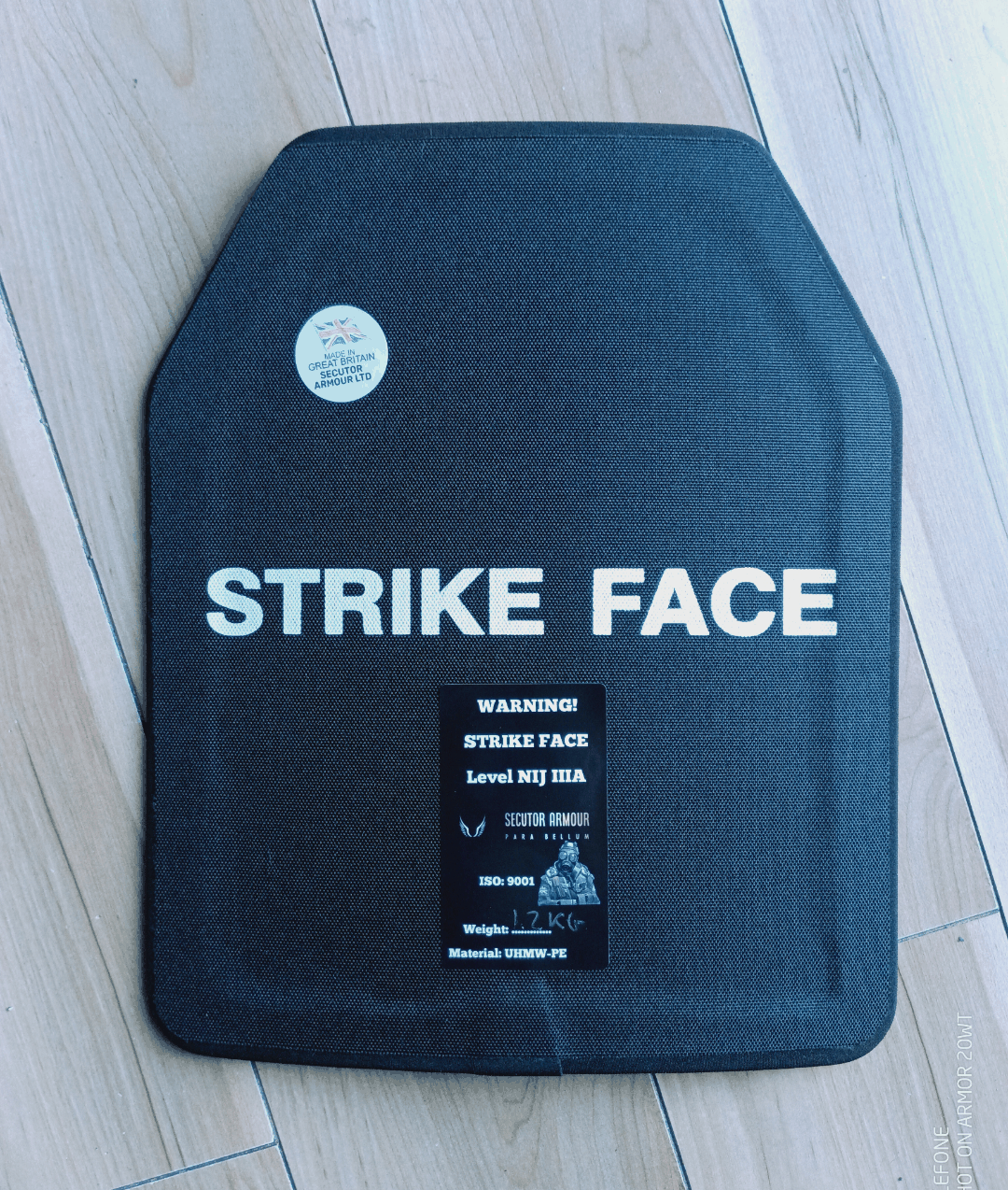 Composite Armour strike plates Ballistic Protection NIJ IV, III & IIIA, VPAM 1-9 - SECUTOR ARMOUR LTD