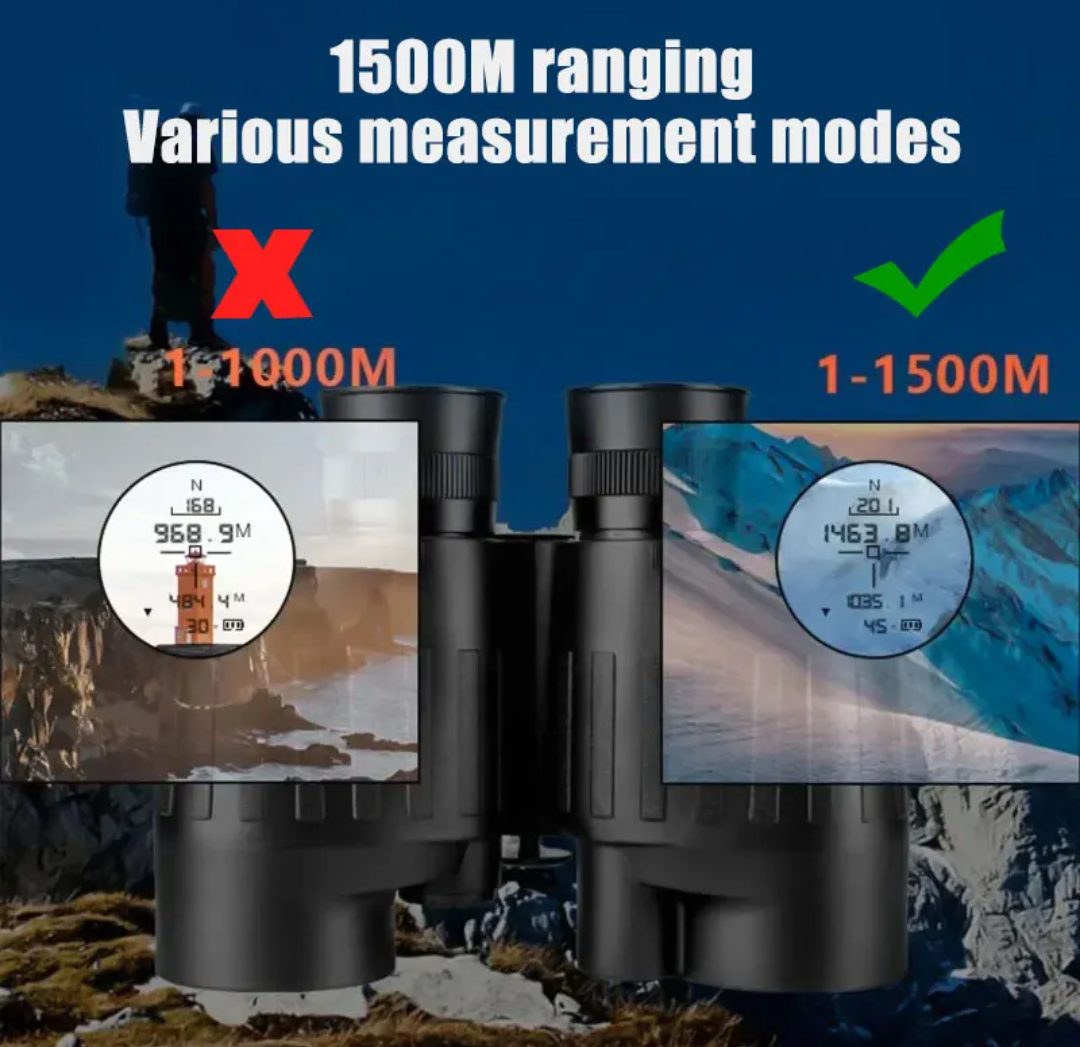 1500m Marine UHD Binoculars 8x40 Laser Ranging Paul Prism System Psudocolour & compass FOV 8° - SECUTOR ARMOUR LTD