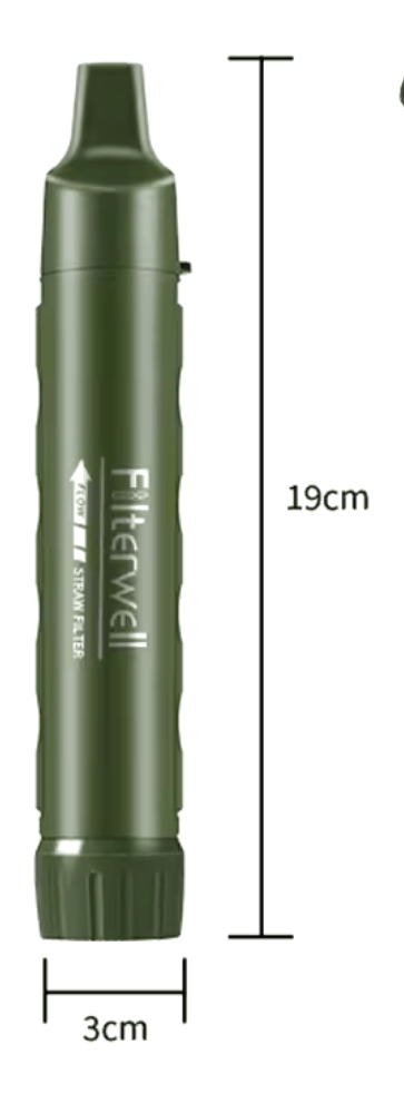 Camping Water Filter Straw Water Purifier Filtration System Bottom Thread Ultrafiltration Film Outdoor Emergency Survival Tools - SECUTOR ARMOUR LTD