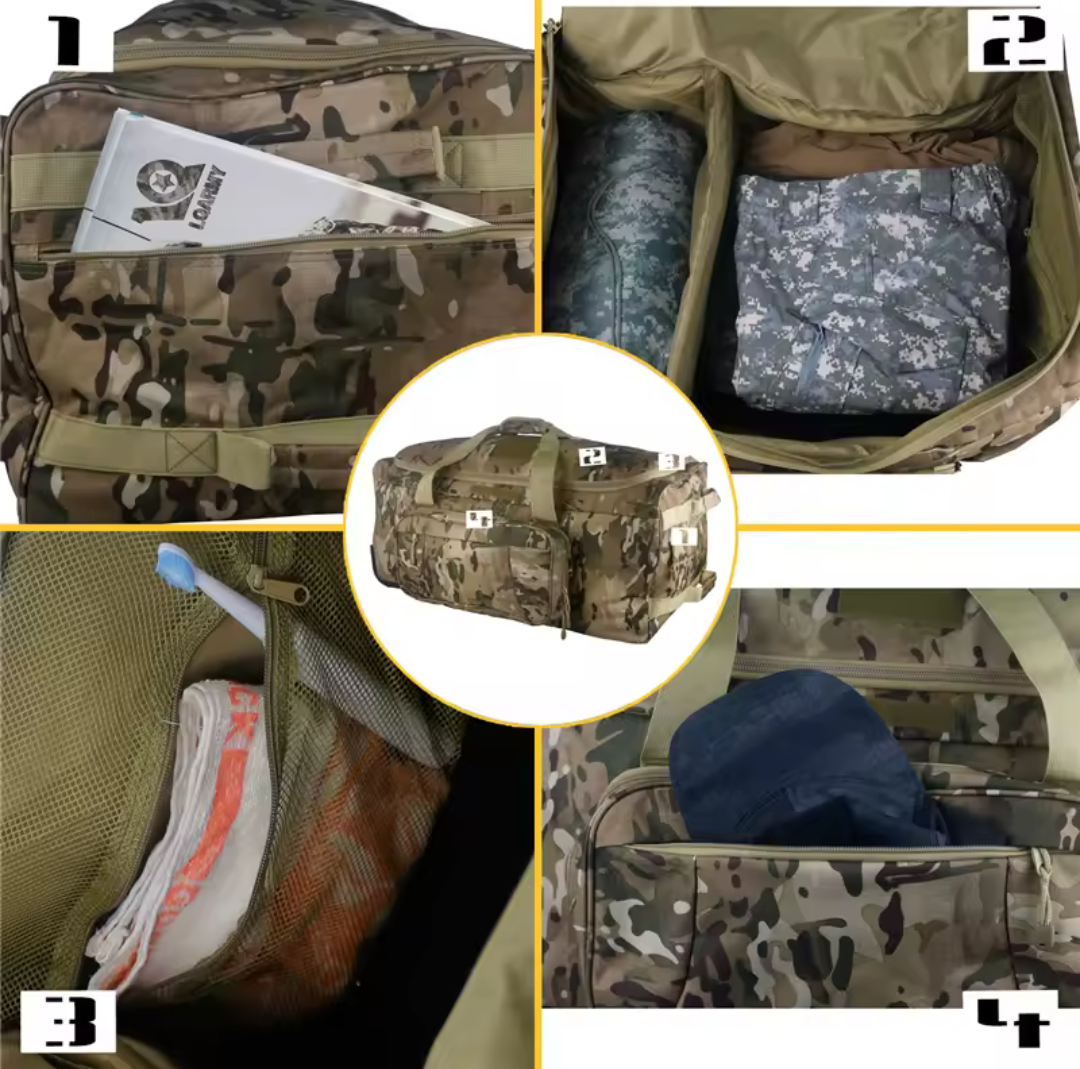 Military tactical Deployment bag - Heavy Duty Ripstop reinforced 124L - SECUTOR ARMOUR LTD