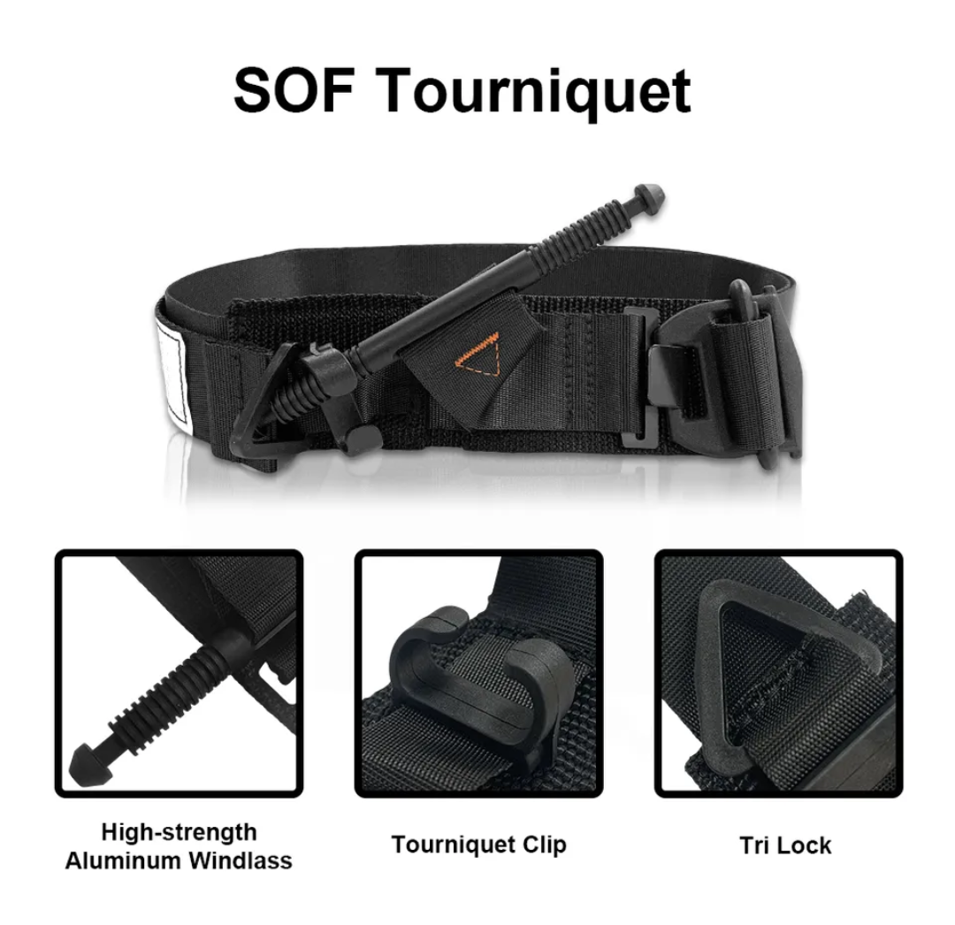 SOF - Tourniquet Gen 5 (Metal Rod) Quick Application, Quick Release