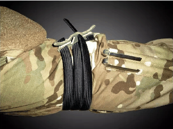 RTT - Rapid Tactical Tourniquet Generic Gen 3 on camouflaged sleeve.