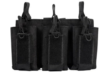 Triple magazine 1000D Pouches M4, AK & triple 9mm/.45 Molle system - SECUTOR ARMOUR LTD