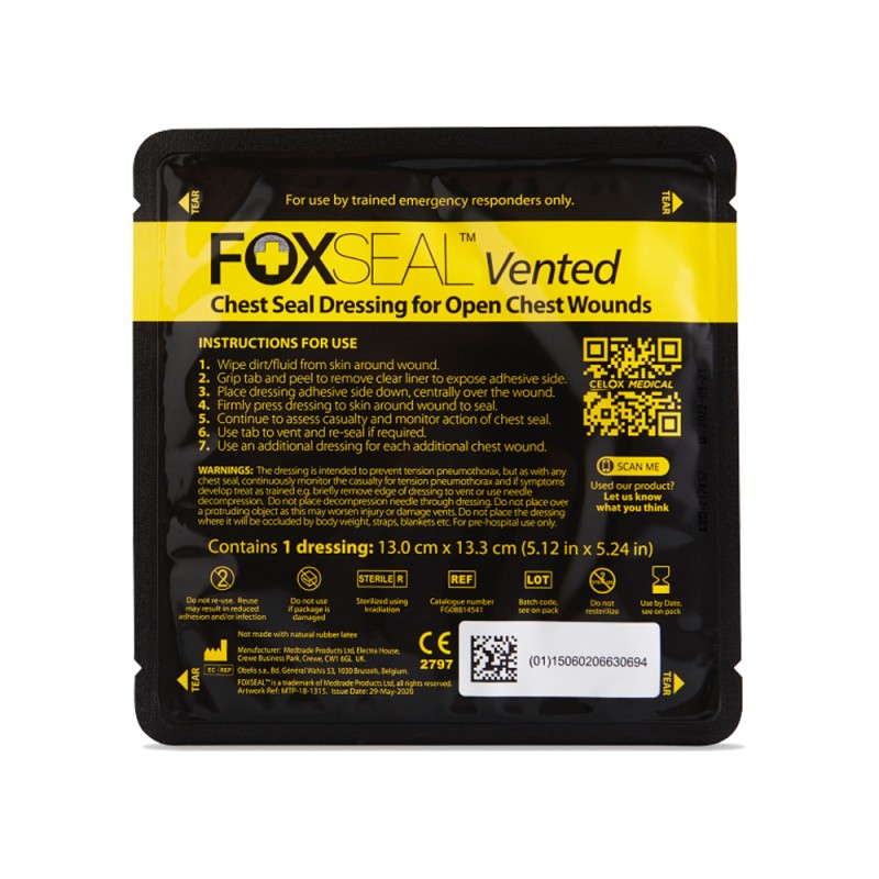 Chest Seals / Russell, FoxSeal & Mission IFAK - SECUTOR ARMOUR LTD