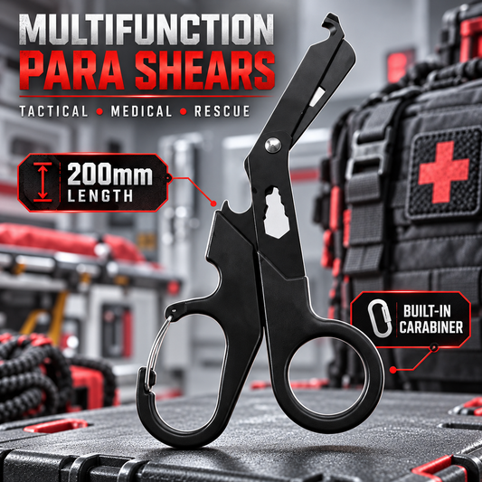 Multifunction Tactical Medical Para Shears Trauma Scissors Carabiner 200mm