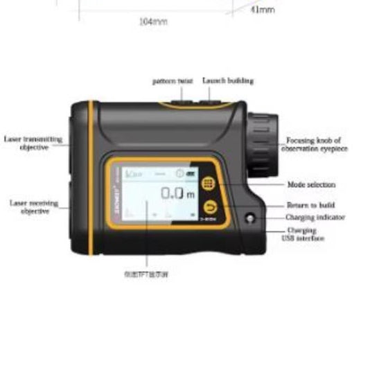 IR Laser digital hunting rangefinder 1000m