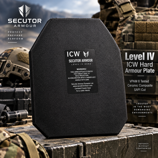 Hard ARMOUR Plates NIJ L IV ICW SAPI Cut 12x10in PBL Tested VPAM 8