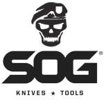 SOG Knives and Tools logo for edged tools selection.