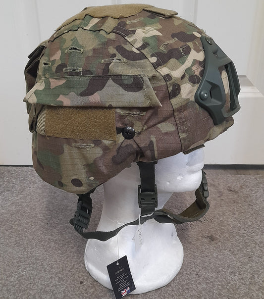 British army style MK6/7 helmet ballistic aramid fibre NIJ IIIA Click dial, Refurbished - SECUTOR ARMOUR LTD