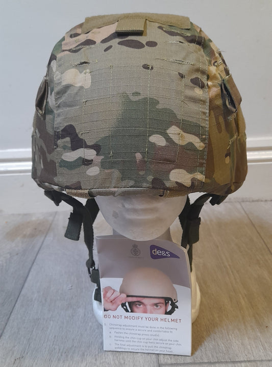 Original MOD British Army Mk6A Ballistic Nylon Helmet NIJ IIIA w Blackhawk cover - SECUTOR ARMOUR LTD