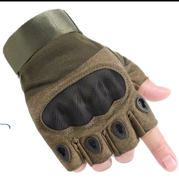 Touch screen army military tactical gloves with hard knuckle, full and fingerless design.