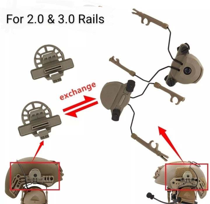 For Team Windy Headphone Adaptors Compatible with COMTAC II, COMTAC III Headphones - IWMD-Store SECUTOR ARMOUR
