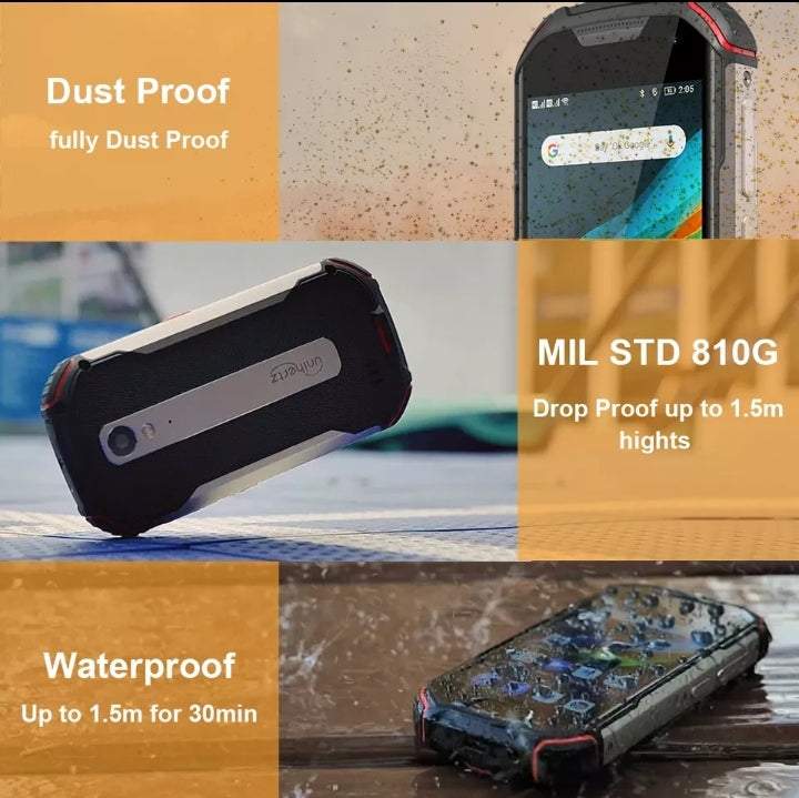 Atom IP68 XL Smartphone & DMR two way transceiver 6GB - 128GB 4300mAh Duel Sim NTC - SECUTOR ARMOUR LTD