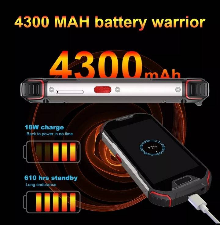 Atom IP68 XL Smartphone & DMR two way transceiver 6GB - 128GB 4300mAh Duel Sim NTC - SECUTOR ARMOUR LTD