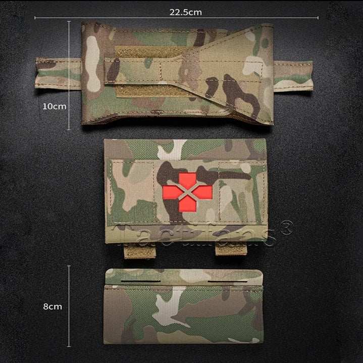 AID Kit pouch with Quick release Molle system in camouflage design