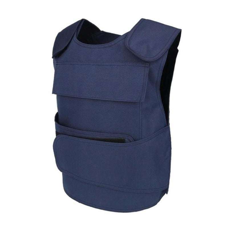 Falcon Blue/Black OVERT Bulletproof Press Vest , TV, Police, Security Equipment Level 3A + III & IV Protection - SECUTOR ARMOUR LTD