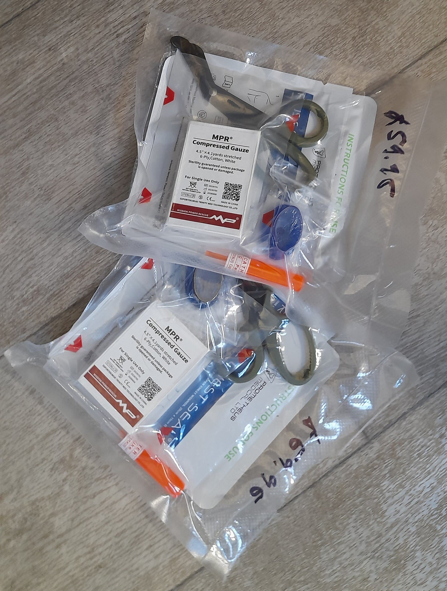 IFAK refill Kit, Sterile,Exp.2024 Russel Chest Seal, Burn Dressing, combat gause, 14g needle - SECUTOR ARMOUR LTD 