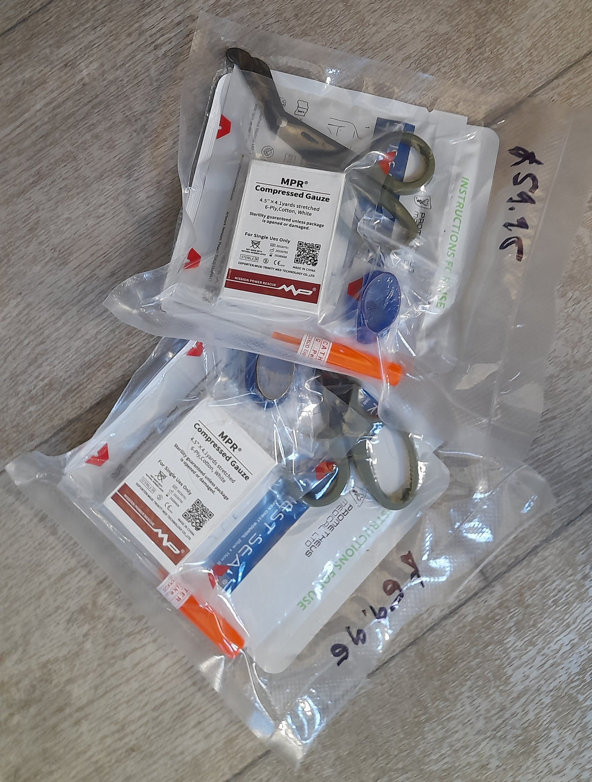 IFAK refill Kit, Sterile,Exp.2024 Russel Chest Seal, Burn Dressing, combat gause, 14g needle - SECUTOR ARMOUR LTD 