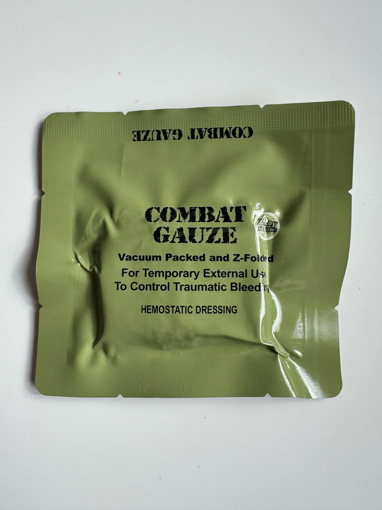 TCCC Gauze z-fold Haemostatic dressing 7.5cm x 3.7m