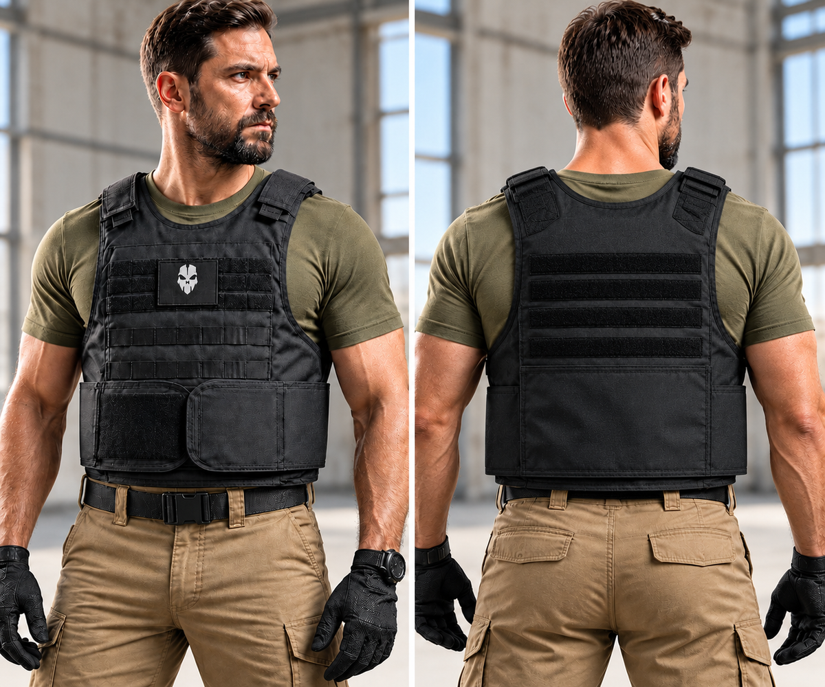 Ghost Overt Tactical 600D Molle system Bullet/Stab proof vest NIJ IIIA STANAG 2920