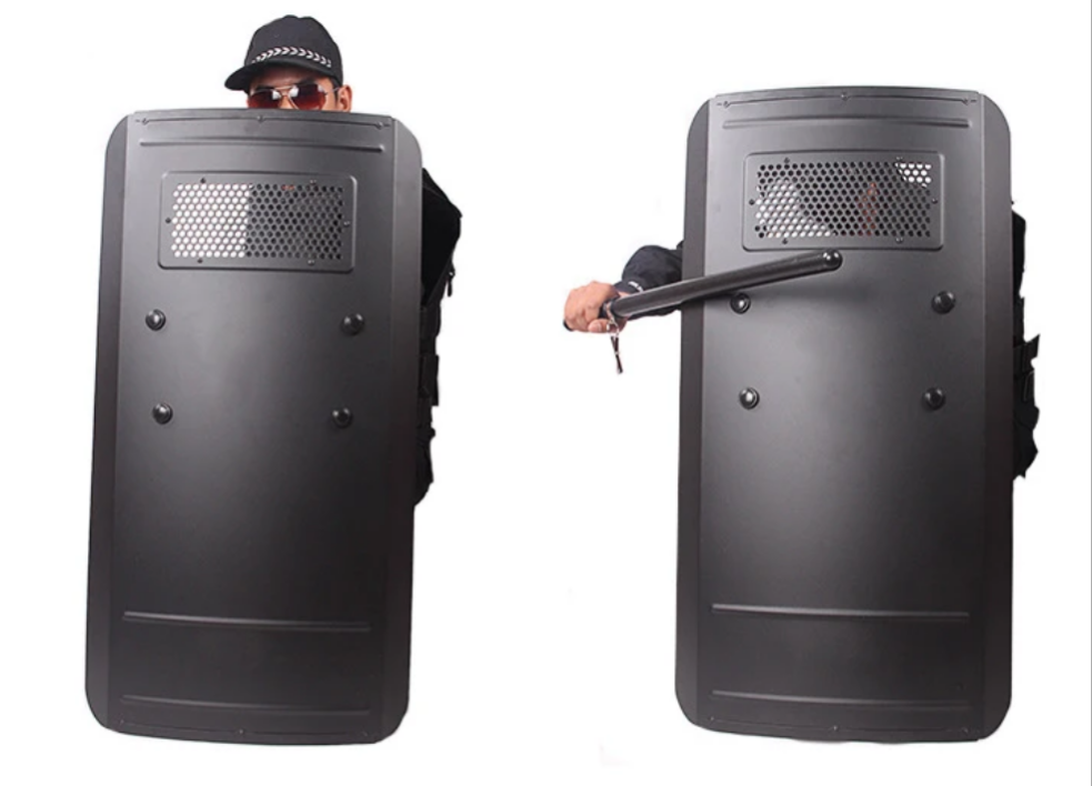 Riot shield, light weight Military Police, Security high grade alloy 3.5kg - SECUTOR ARMOUR LTD 