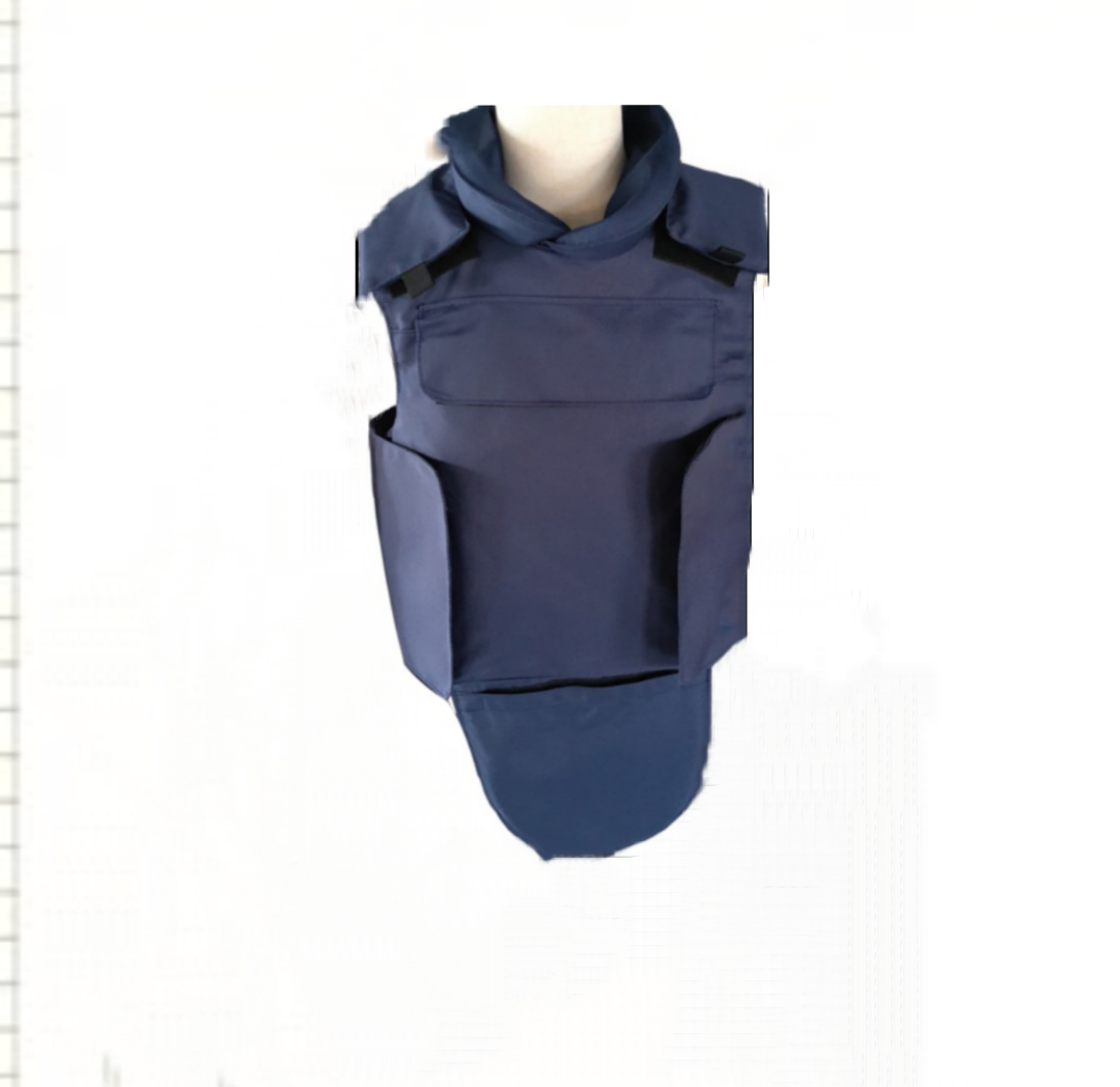 Falcon Blue/Black OVERT Bulletproof Press Vest , TV,  Police, Security Equipment Level 3A + III & IV Protection - SECUTOR ARMOUR LTD 