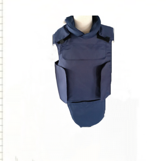 Falcon Blue/Black OVERT Bulletproof Press Vest , TV,  Police, Security Equipment Level 3A + III & IV Protection - SECUTOR ARMOUR LTD 
