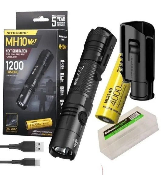 NITECORE Tactical MH10 V2 Mil-Spec, Military Grade Flashlight 1200lm V2 - SECUTOR ARMOUR LTD 