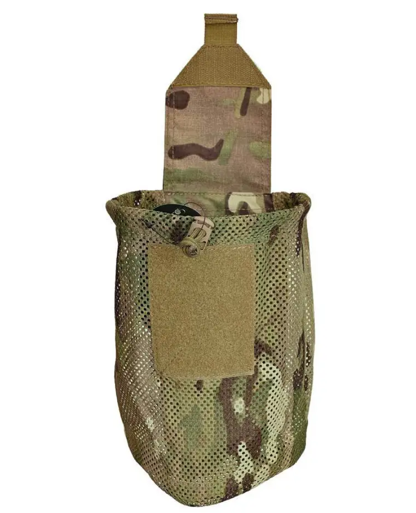 Cordura Fabric Molle Dump pouch / utility bag, folding, Velcro QR