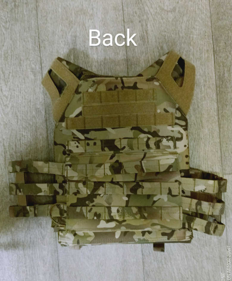 600D Nylon tactical plate carrier MTP with triple front M4 Mag Poches