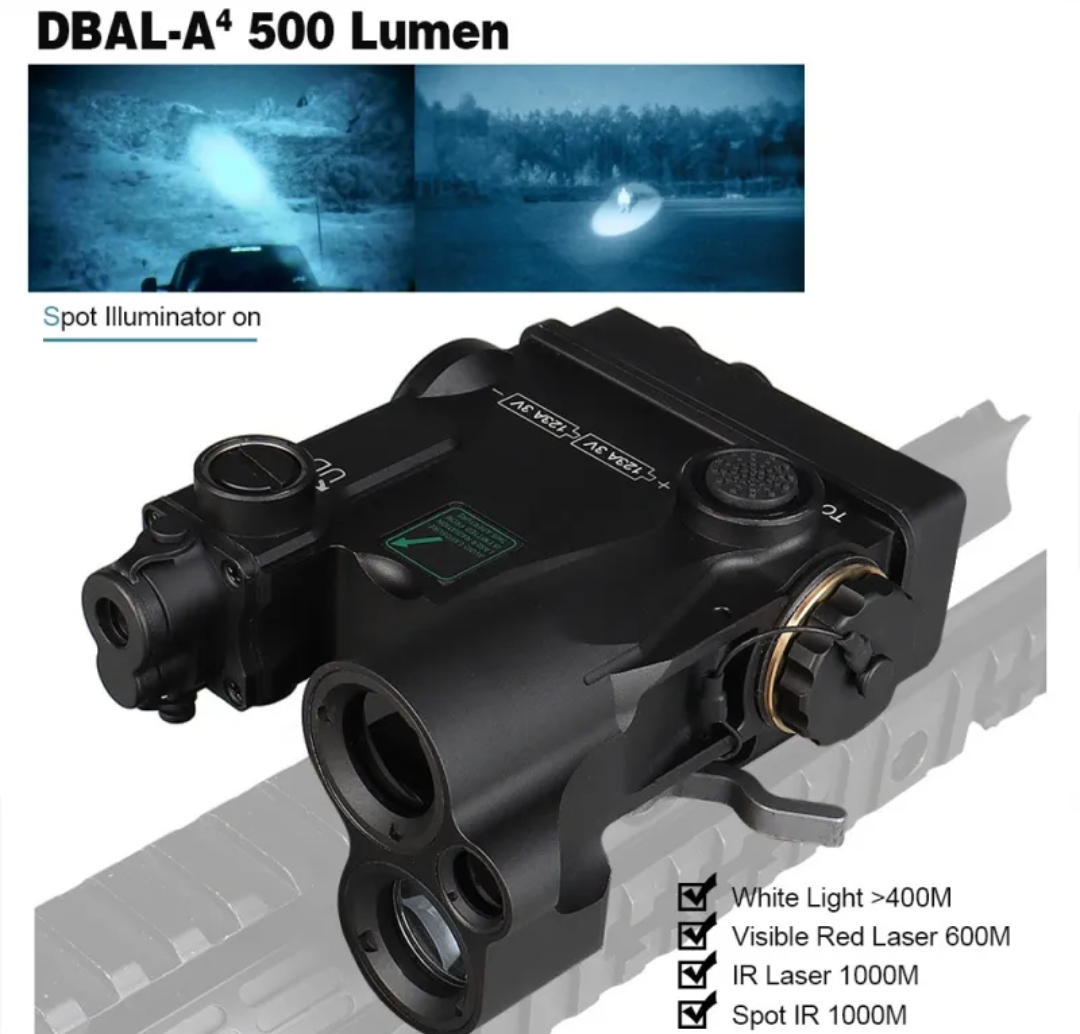 DUAL BEAM AIMING LASER & IR LASER/ILLUMINATOR ADVANCED-4 - SECUTOR ARMOUR LTD 