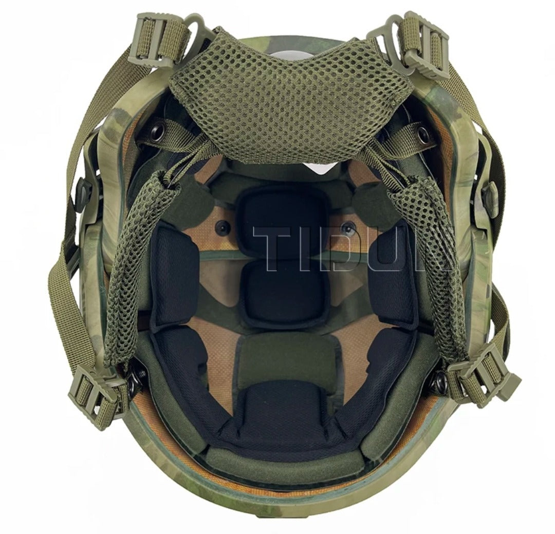 AF NIJ Level IIIA Moss Camouflage Ballistic Combat Helmet