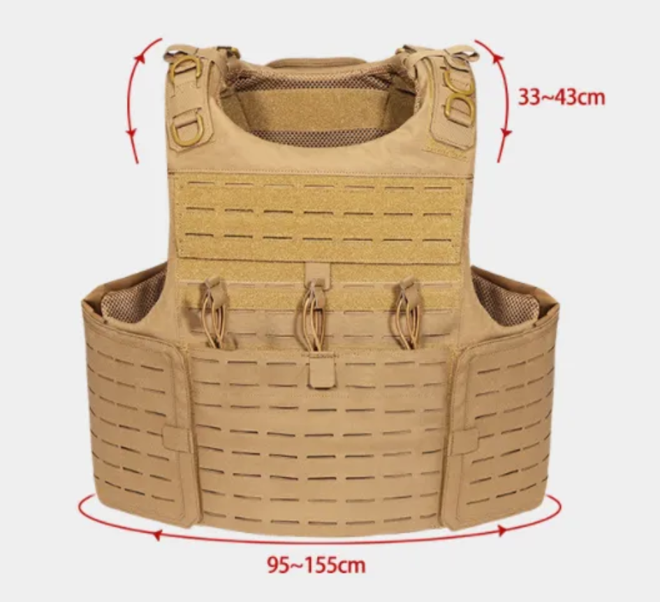 YK Tactical 1050D Chaleaco Ballistic Nylon Flak Jacket - without armour inserts. - SECUTOR ARMOUR LTD 