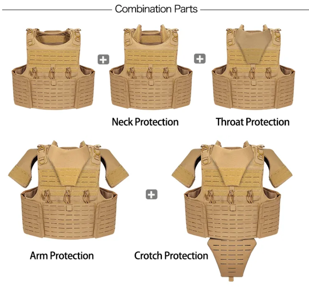 YK Tactical 1050D Chaleaco Ballistic Nylon Flak Jacket - without armour inserts. - SECUTOR ARMOUR LTD 