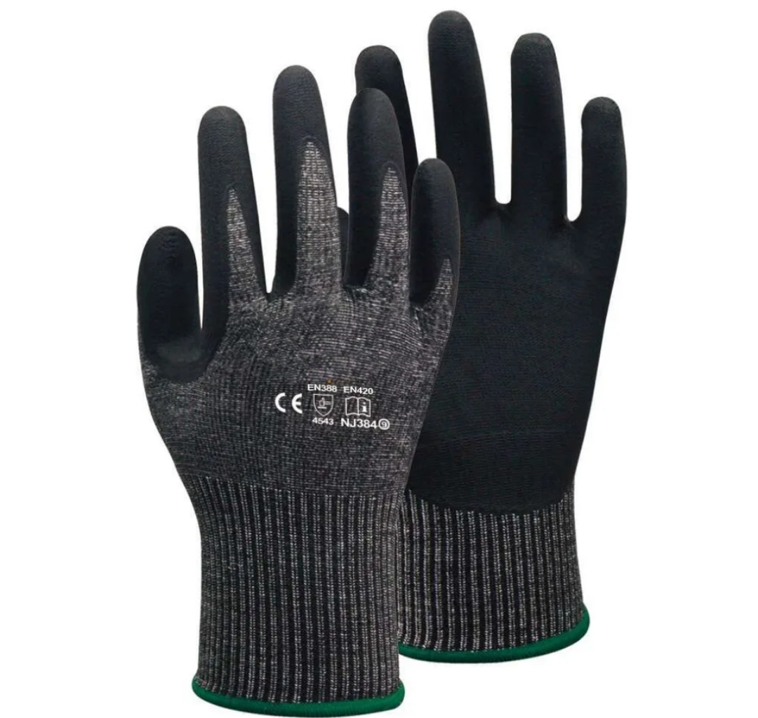 ANSI HPPE Cut Resistant Level 5 Nitrile Gloves