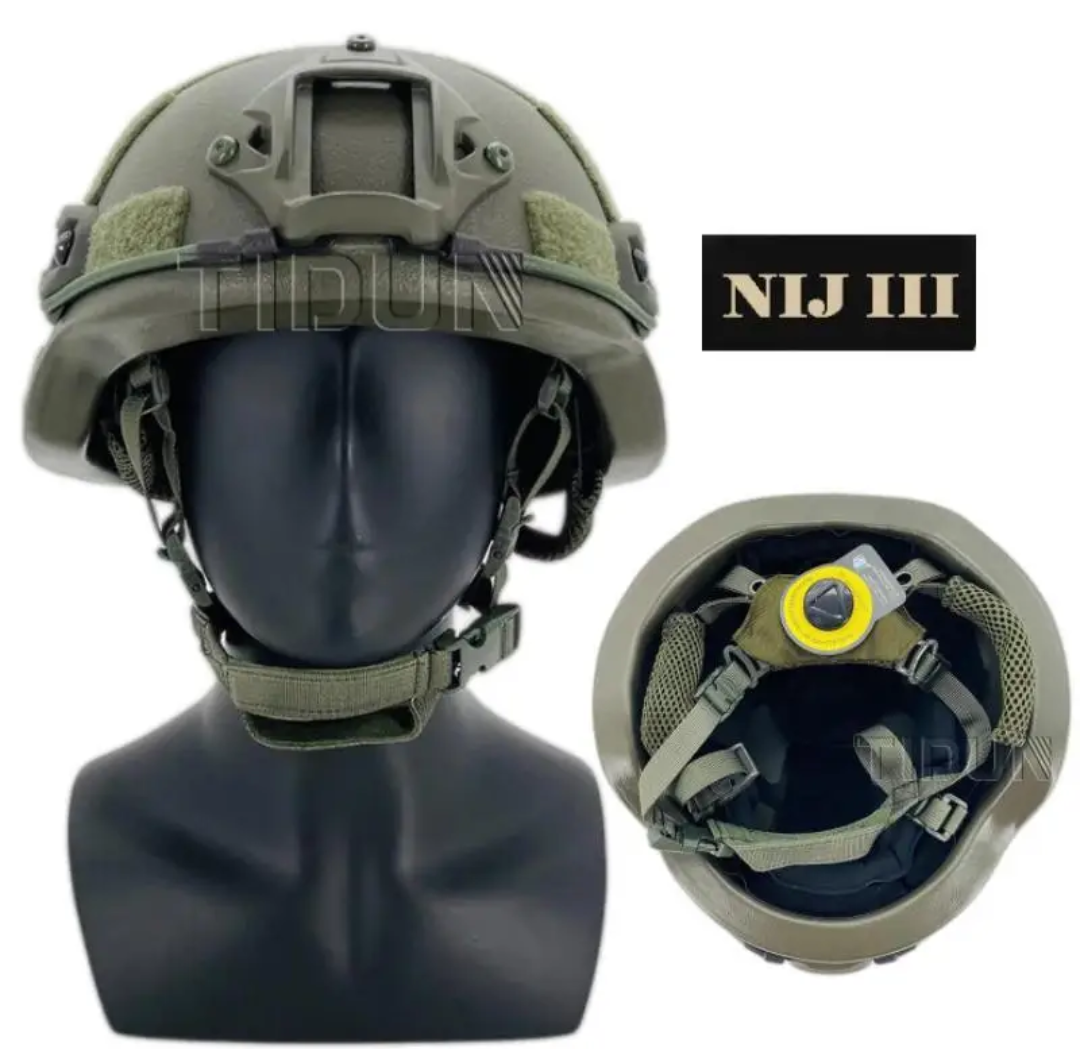 Anti AK-47/ MICH/ACH Ballistic Helmet NIJ Level III+ Stops 7.62mm FMJ - SECUTOR ARMOUR LTD 